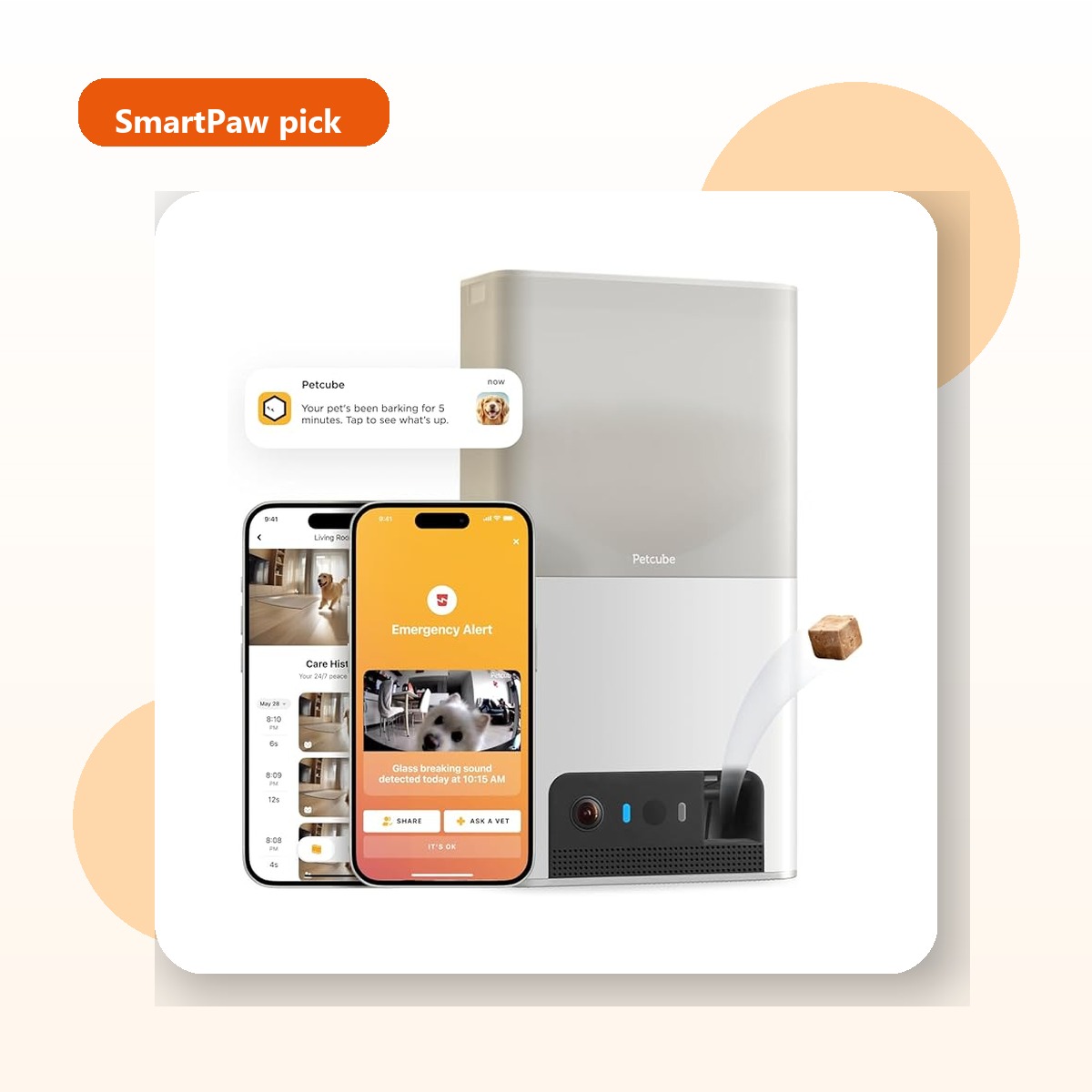 1080p Treat Toss Pet Camera with Night Vision and Two-Way Audio catalog image