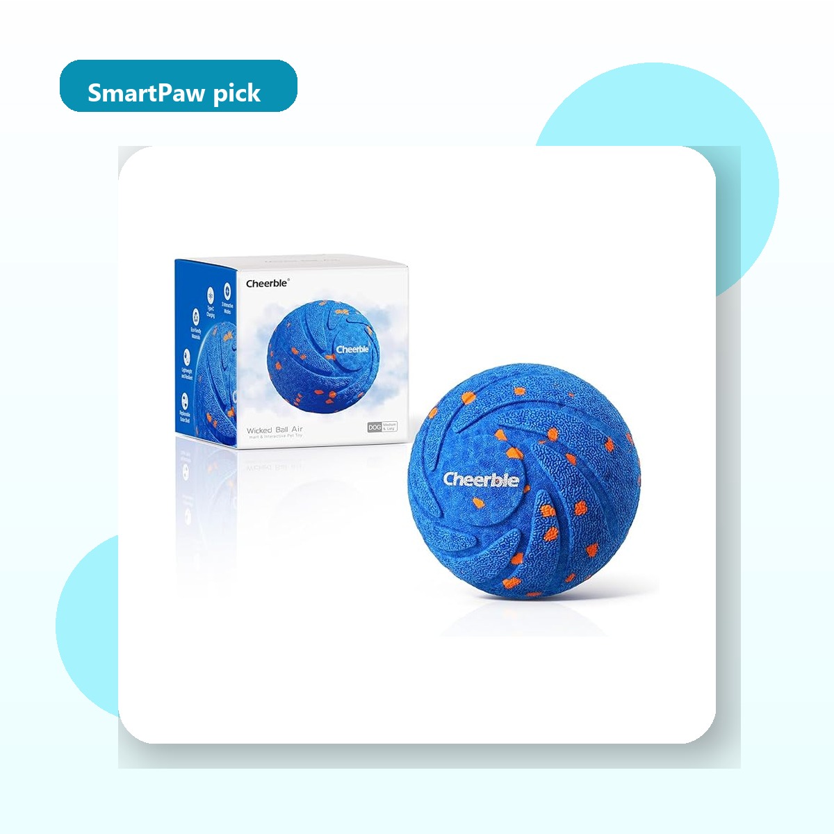 Cheerble Wicked Ball AIR Interactive Dog Toy catalog image