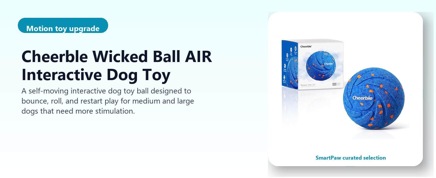 Cheerble Wicked Ball AIR Interactive Dog Toy hero image