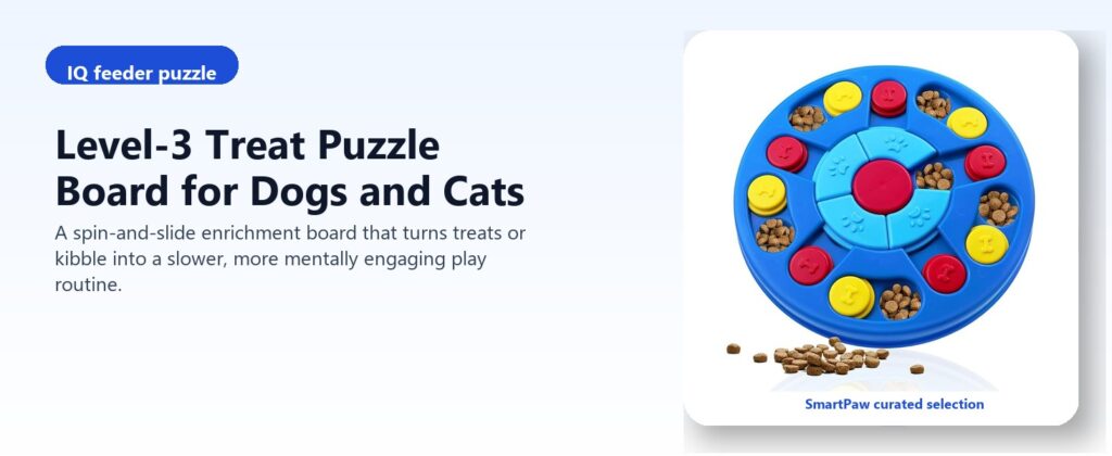 Level-3 Treat Puzzle Board for Dogs and Cats
