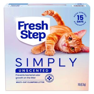 Fresh Step Simply Unscented Clumping Litter with Charcoal 14 lb main product photo