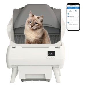 Open-Design Self-Cleaning Litter Box with Smart Health Monitor main product photo