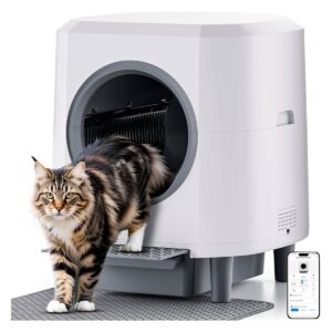 Ellenpent 90L Self-Cleaning Litter Box with App Control for Multiple Cats main product photo