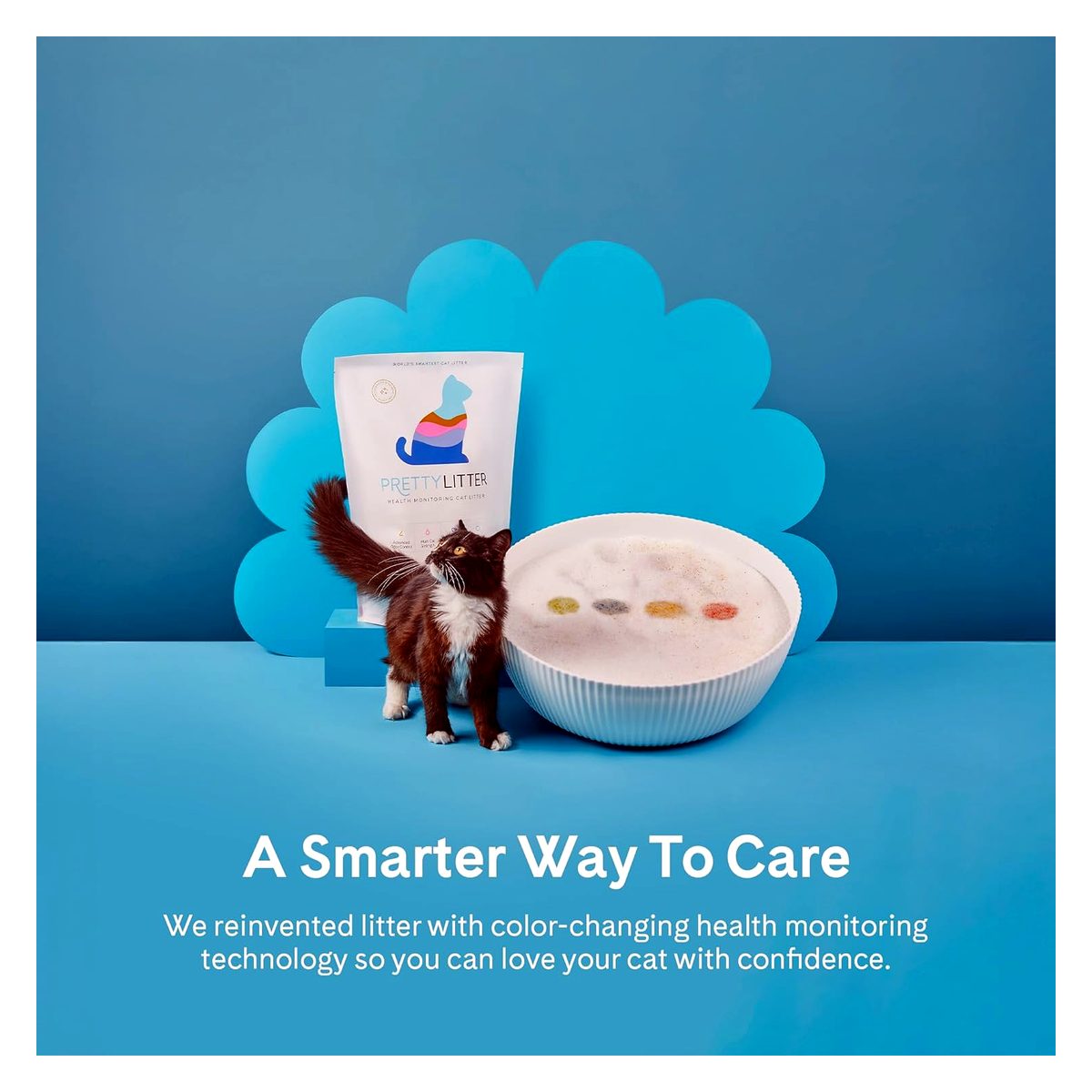 PrettyLitter Health Monitoring Cat Litter Pack of 2 usage photo