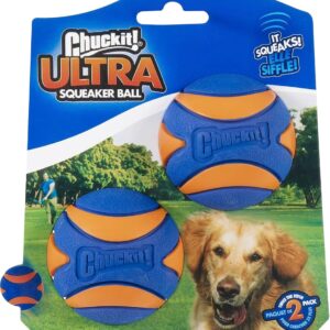 Chuckit! Ultra Squeaker Ball 2-Pack Medium
