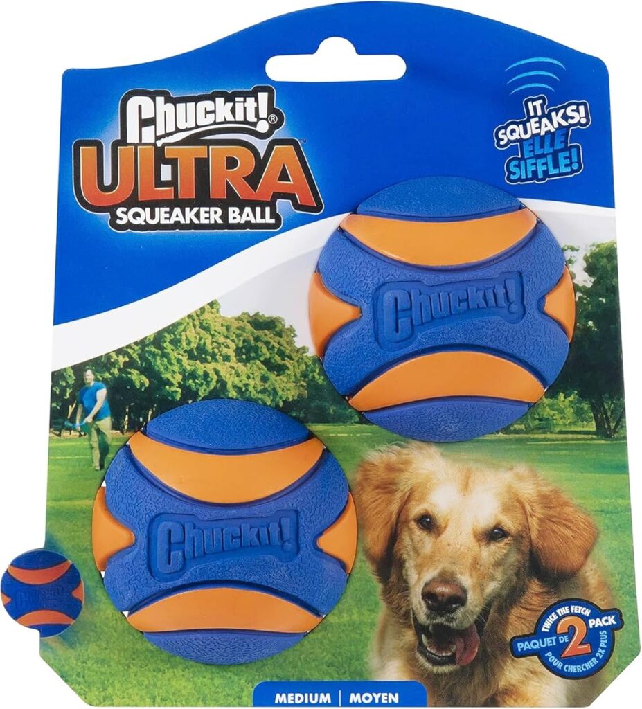 Chuckit! Ultra Squeaker Ball 2-Pack Medium