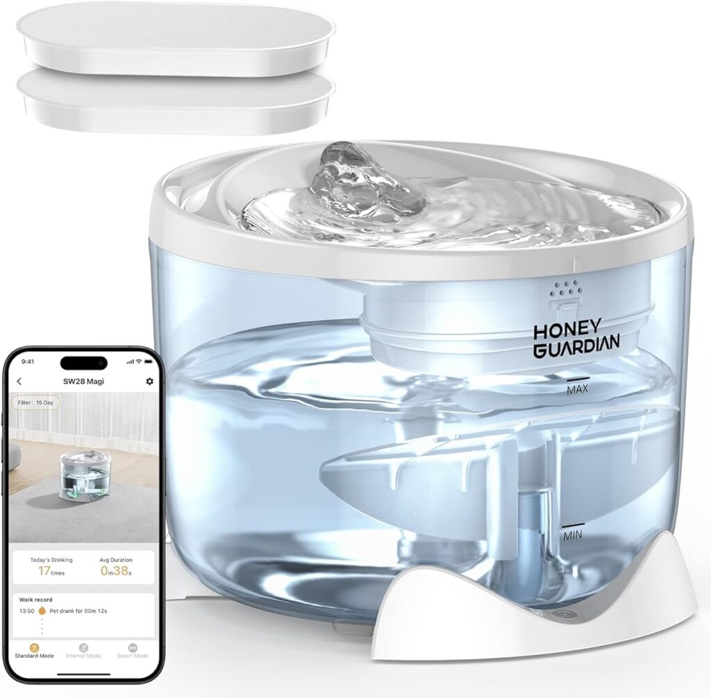 HoneyGuaridan Smart Pet Water Fountain 3L