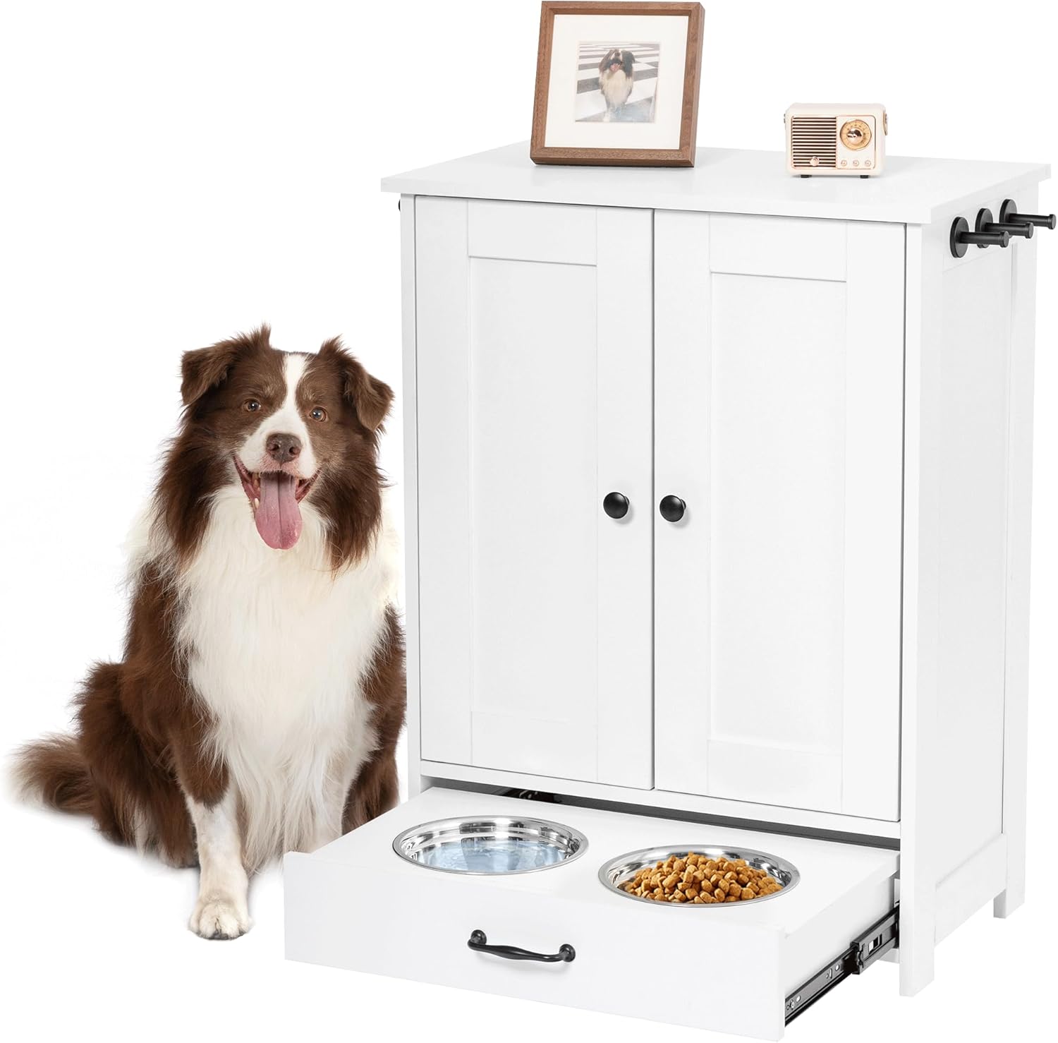Furry Fido Elevated Feeder with Storage