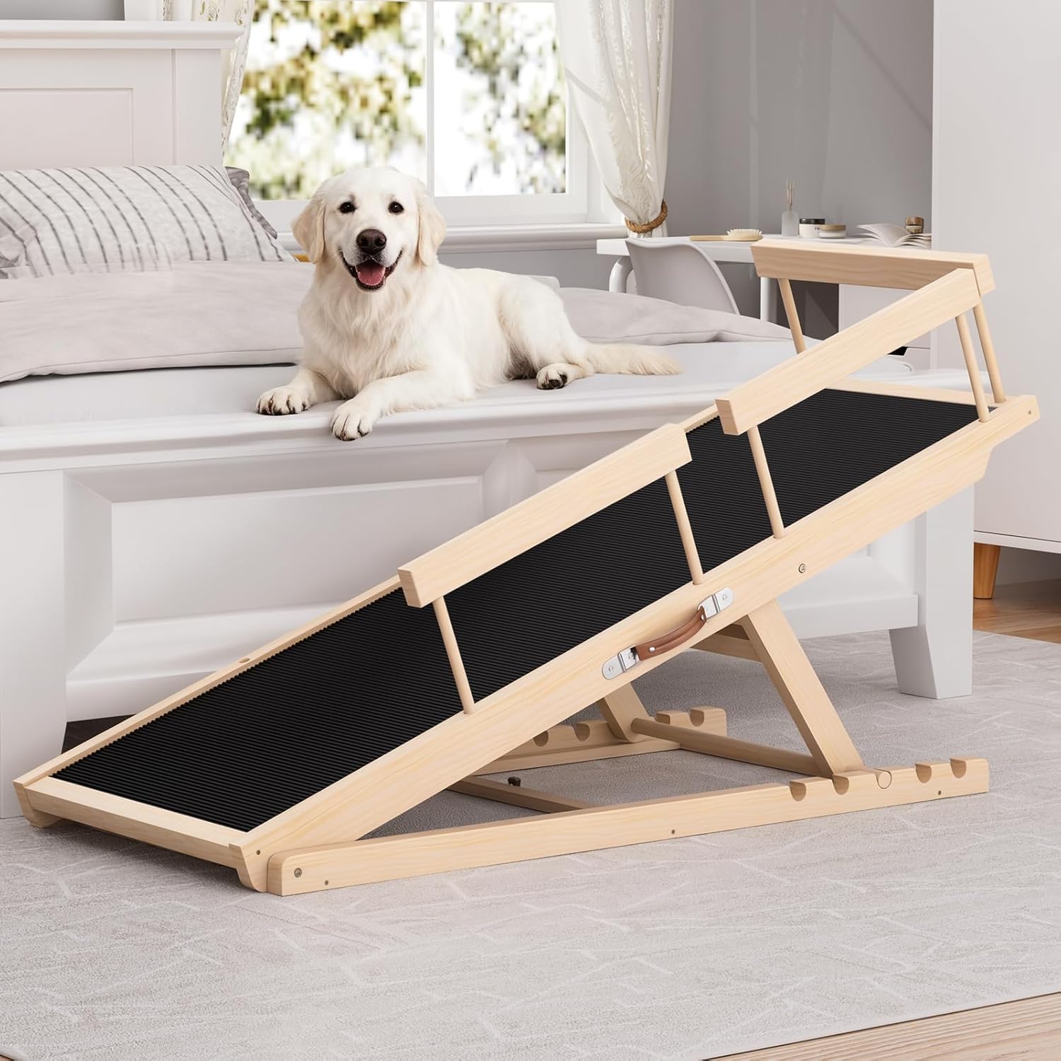 DoggoRamp Portable Bed Ramp with Safety Rails