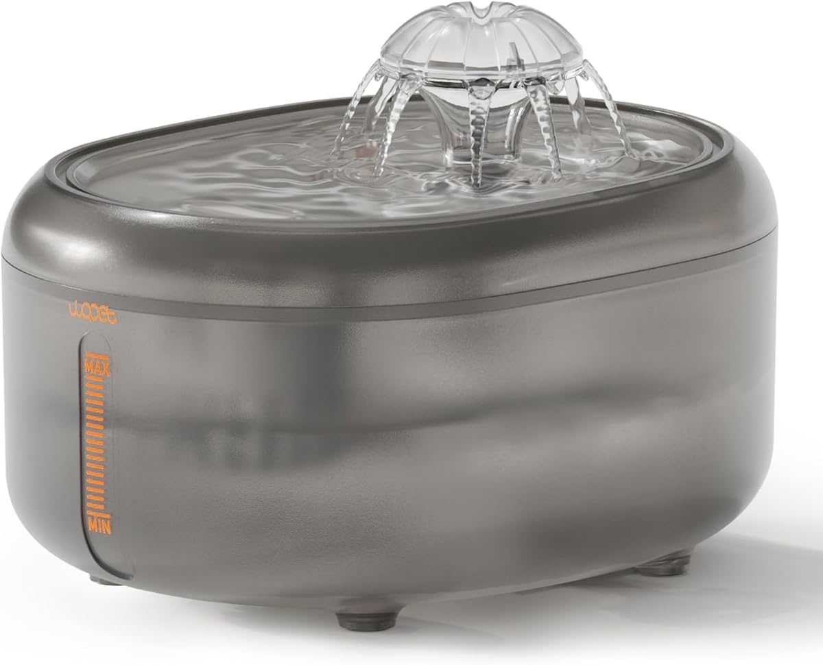 WOPET Stainless Steel 2.5L Pet Water Fountain